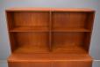 Borge Mogensen design model 132 bookcase and locking cabinet unit in teak