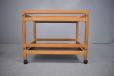 Vintage oak frame tea-cart designed by Borge Mogensen - model 5370