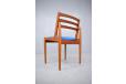 Vintage teak dining chair with ladder back - view 9