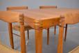 Model 473 extending dining table and 4 x dining chairs designed by Henry W Klein