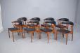 Set of vintage teak dining chairs model BA113 from Johannes Andersen 