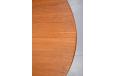 Extending oval dining table in teak produced by Danish cabinetmaker, 1960s