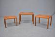 1960s Danish design nest of 3 coffee tables produced by Vejle Stole Mobelfabrik