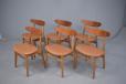 CH30 dining chairs with teak back support made y Carl Hansen & son