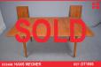 Hans Wegner design vintage teak and oak dining table model AT310 - view 1