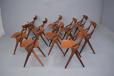 Rare vintage teak model 71 dining chairs prduced 1959 by Mogens Kold, Denmark