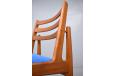 Vintage teak dining chair with ladder back - view 6