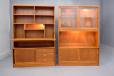 1960s vintage teak wall unit with automatic internal lighting