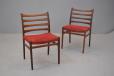 Vintage ladder back teak frame dining chair - view 7