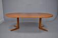 Vintage teak round dining table on pedestal legs | Vejle Mobelfabrik - view 5