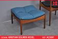 Vintage rosewood MODUS stool with new upholstery - Kristian Solmer Vedel - view 1