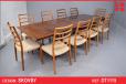 Large rectangular pedistal table in rosewood | Skovby - view 1