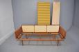 Model 452 teak framed sofa with 3 cane panel back made by France & Daverkosen