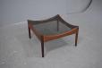 Vintage modus footstool in rosewood with new upholstered cushion