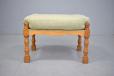 vintage antique oak footstool made by danish cabinetmaker