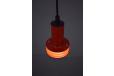 Midcentury danish design pendant light in red with 4 disk shade