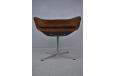 Vintage brown velour reception chair made by Artifor, France