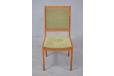 Midcentury danish design high back dining chair in vintage teak for sale