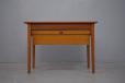 Danish design sewing or knitting table with multiple drawers