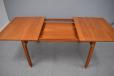 Rare solid teak dining table from 1960 designed by Inger Klingenberg 