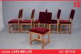 6 antique oak farmhouse dining chairs  - view 1