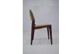 Vintage rosewood frame dining chair with woven upholstery seat - view 8