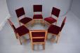 6 antique oak farmhouse dining chairs  - view 8