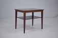 Vintage rosewood end table with magazine shelf - view 3