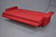 Vintage red wool upholstered sofa bed with click clack mechanism for sale