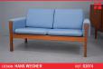 Hans Wegner vintage teak 2 seat sofa | AP62 - view 1