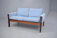 Vintage rosewood 2 seater sofa designed by hans wegner for sale