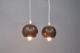 Vintage E. S Horn twin globe pendant light - view 2