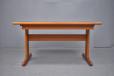 Tiled top dining table in vintage teak produced by Ansager Mobelfabrik