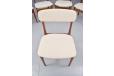 Set of 6 teak dining chairs in NEW cream boucle upholstery | TSM - view 10