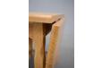 Drop-leaf side table in solid oak with waxed finish - view 9