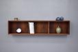 Vintage rosewood wall mounted display cabinet 