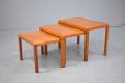 Vejle Stole Mobelfabrik nest of 3 tables in vintage teak