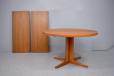 Vintage teak round dining table on pedestal legs | Vejle Mobelfabrik - view 2