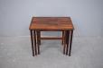 Set of 3 nesting tables in vintage rosewood | Jakob Brink design - view 7