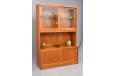 Glass-fronted display cabinet in teak with internal lighting - view 4