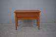 Vintage teak sewing table with multiple drawers - view 7