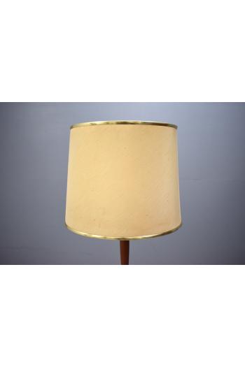 Brass & teak standard lamp | Danish design