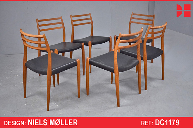 Niels Moller vintage teak dining chairs | Model 78