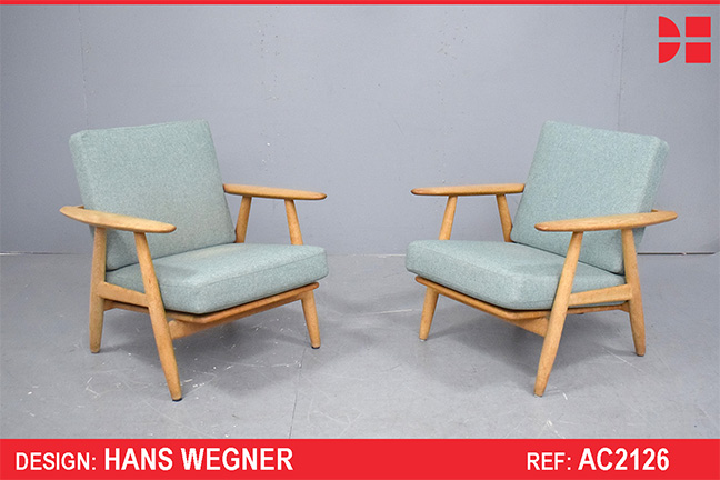 Vintage CIGAR armchair in oak | Hans Wegner design