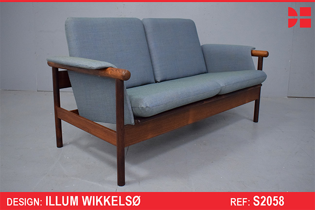 Illum Wikkelso design - Rare vintage rosewood 2 seat sofa  - model WIKI