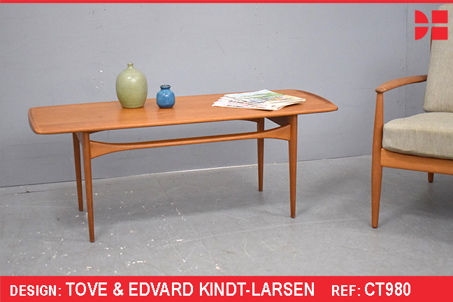Tove & Edvard Kindt-Larsen model 503 coffee table in solid teak | France & Son