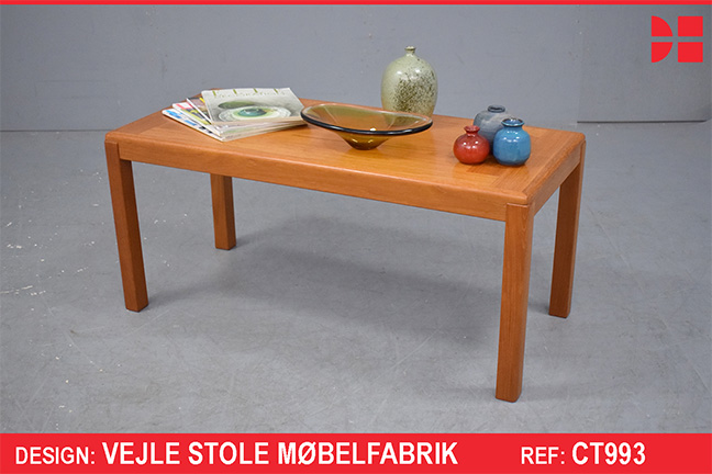 Vintage parquet top coffee table in teak | Vejle Stole Mobelfabrik