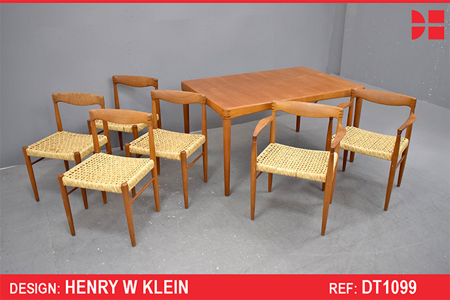 Henry W Klein design dining table and chairs set | BRAMIN