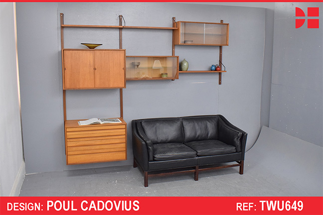 Vintage modular ROYAL shelving system in teak | Poul Cadovius Design