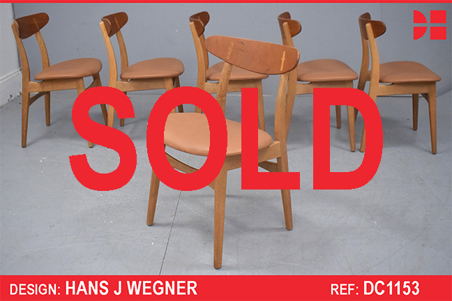 Hans J Wegner design CH30 dining chairs - Vintage oak 